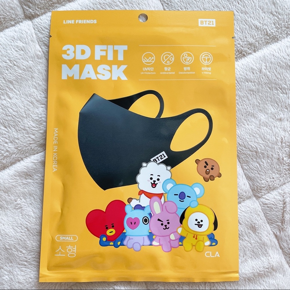 BT21 REUSABLE 3D FIT MASK SMALL